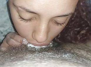 shoving my mouth deep on the bastard's cock, in an extremely deep throat,he fills my throat with cum