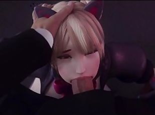 Fellation, Compilation, Ejaculation interne, Ejaculation, Blonde, Anime, Hentai, 3d, Petite, Patron