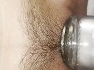 Masturbation with my bottle of water, very horny, very wet