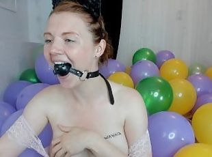 Balloon Party - Ball Gagged and Spanks