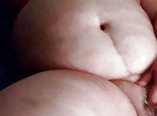 BBW masturbating creamy pussy