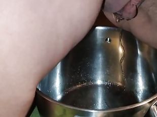 Pervert MILF peeing