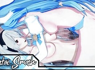 Azura gets fucked doggystyle against a wall by futa Corrin - Fire Emblem Futanari Hentai