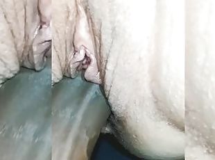 Muschi, Ehefrau, Dilettant, Immens glied, Zwischen den rennen, Selbst gefertigt, Latina, Mamma, Wichsen, Creampie