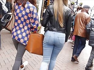 Kamu, Amatör, Genç, Kam, Sapık (Voyeur), Iri göğüslü, Sarışın, Sıkı, Kıç (Butt), Kot pantolon