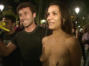 Princess Donna, James Deen And Samia Duarte In Spanish Slim Whore Screwed In Public