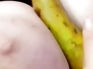 Pear between the boobs 