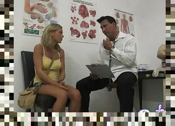 Doctor examines his sexy patient