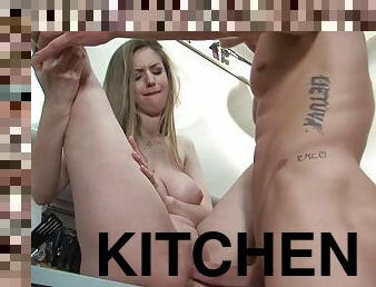 Quick Fuck In The Kitchen Dont Worry Your Husband Not Come Back Yet - Cumshot