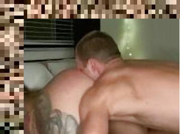Thick ass tattoo girl loves rough anal sex