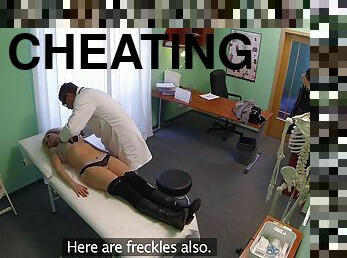Cheating Blonde Sucks And Fucks Doctor After Striking A Deal 1