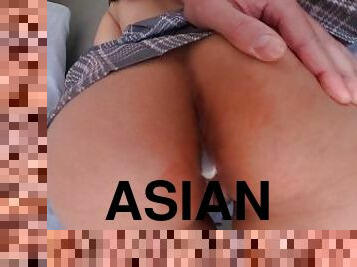 asiatique, levrette, étudiante, anal, ejaculation-interne, ejaculation, mignonne, philippine, virgin