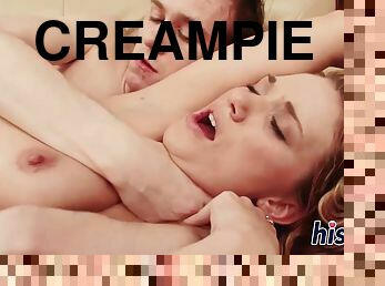 beule-schuss, zwischen-den-rennen, junge, creampie, junge18, gesichts, beule, blondine, unterwäsche, fischnetz