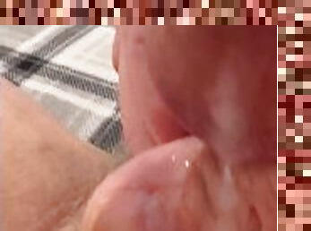 masturbation, amateur, ejaculation-sur-le-corps, ejaculation, britannique, douce, solo