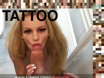 tuširanje, po-pasje, fingering, prha, bikini, tattoo