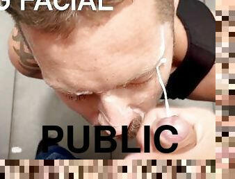 Public Toilet Big Dick Big Cum Facial