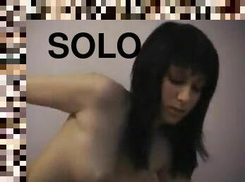 Teenager solo posing looks super hot