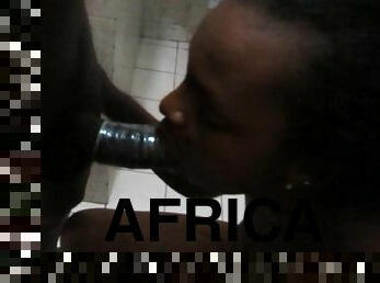 traseiros, amador, ébona, casting, casa-de-banho, africano