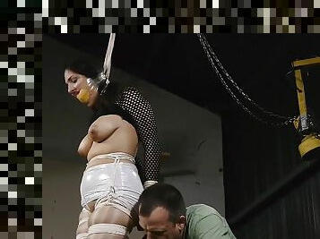 Lovely Brunette Abducted Humiliated And Severely Bound
