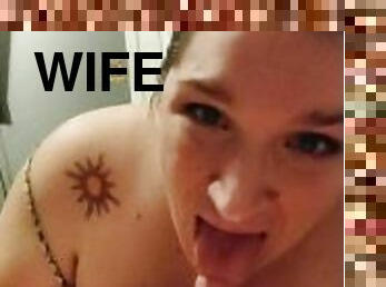 Wife gives amazing blowjob????? then rides me cowgirl and reverse cowgirl????????????????????????????????