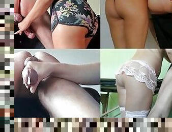 ejaculation-sur-le-corps, branlette, compilation, ejaculation, italien, maîtresse, lait, domination, femme-dominatrice