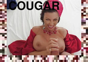 Buxom popular cougar pornstar Alexis Fawx in POV sex scene