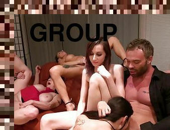 vieux, orgie, fête, fellation, hardcore, sexe-de-groupe, famille, plus-agée, perverti