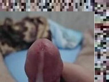 masturbation, amateur, ejaculation-sur-le-corps, énorme-bite, secousses, ejaculation, solo, bite