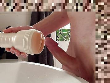 Wet Fleshlight Pussy Makes Me Moan And Cum
