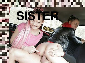 Lady Zee & Sandra Zee in Identical Sisters Fuck Euro Cabbie - FakeHub