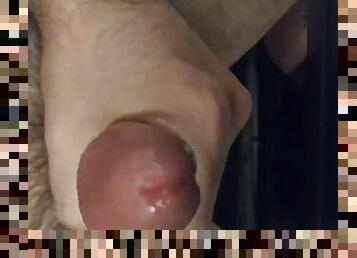 Late night close up masturbation on my desk