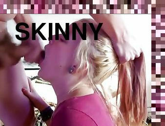 Skinny home slut blowing dick porn brokenbitch
