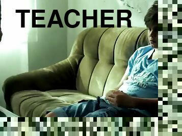 Boy and teacher