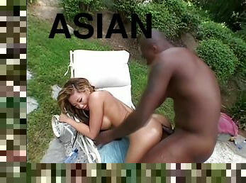 Depraved asian babe interracial dirty sex movie
