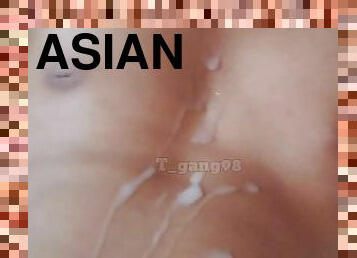 asiatique, masturbation, public, amateur, ejaculation-sur-le-corps, énorme-bite, ados, compilation, horny, solo