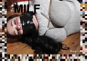 milf, mor, bdsm, småfed, italiensk, bondage