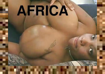 African bbw fucked 2 dick