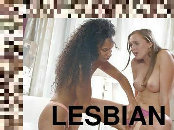 Lesbea - Passionate Interracial Lesbian Love Making 1 - Romy Indy