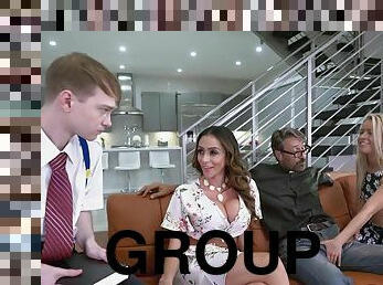 Ariella Ferrera And Lily Ford crazy group sex video