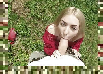 A Russian tart with big boobs is fucked on-camera by a stranger.