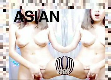 asiatique, poilue, ados, webcam