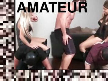 amateur, allemand, cuir, taquinerie