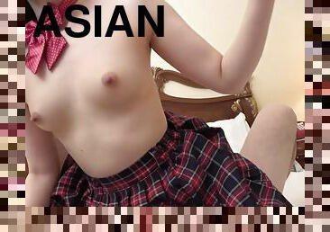 Asian teen with perky boobies amateur sex