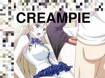 creampie, anime, allein