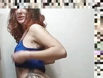 cul, gros-nichons, bouteille, amateur, anal, jouet, fétiche, solo, tatouage, petits-seins