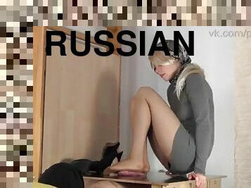 росіянка, масаж, жінка-домінантка, ноги, дражнити