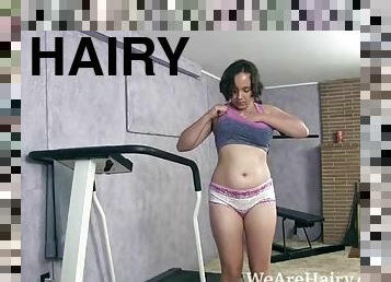 Francesca z does a sexy and naked workout