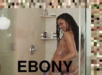Ebony babe wants her daily white dick