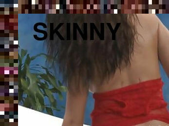 Skinny chick gets screwed hard