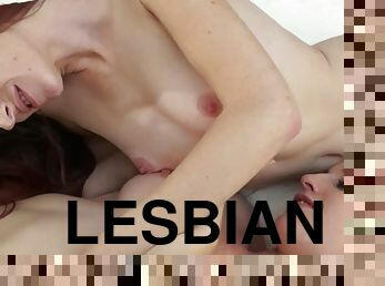 Tender readhead lesbian women porn clip